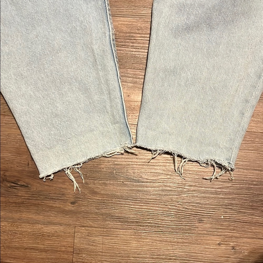 NWOT Old Navy Light Blue Jeans High-Rise Slouchy Taper - Picture 5 of 6